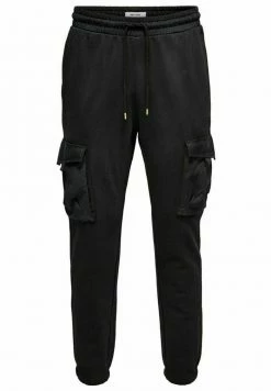 Bon marché ⌛ Only & Sons Pantalon Cargo - Black 🧨