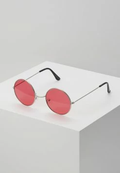 Coupon 👍 Only & Sons ONSSUNGLASSES ROUND UNISEX - Lunettes De Soleil - New Red/silver-coloured 🛒