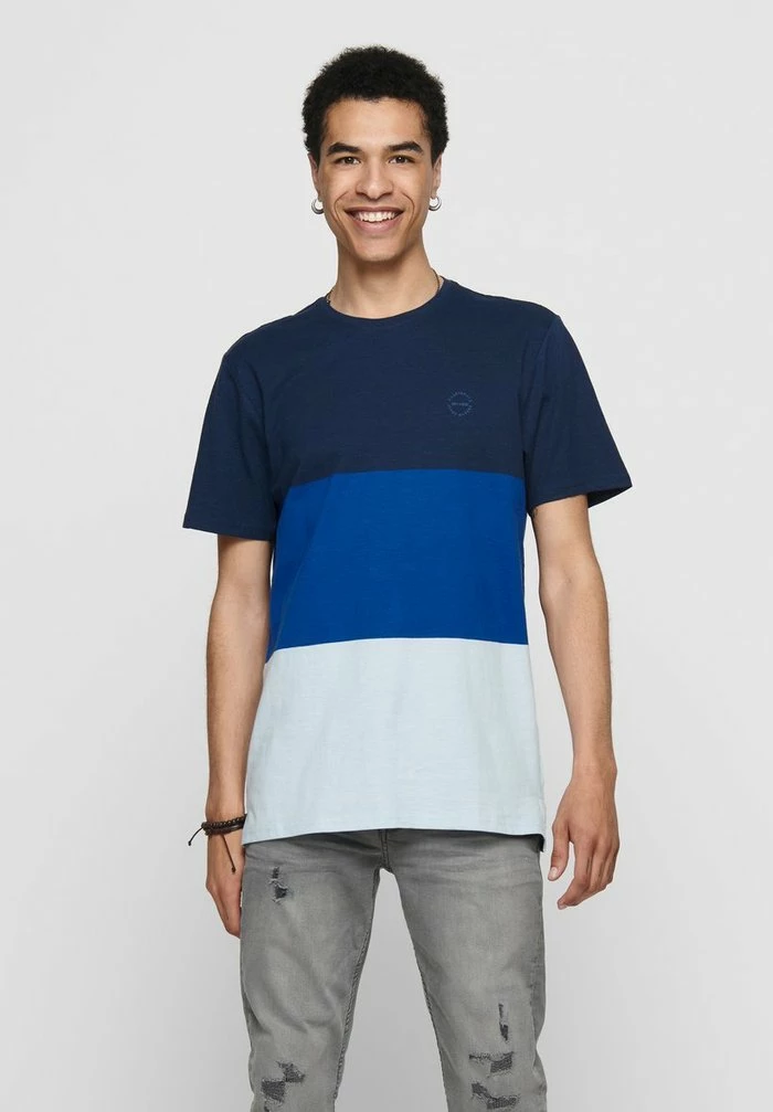 De gros ❤️ Only & Sons T-shirt Imprimé -👗 Dress Blues 👍 1 De gros ❤️ Only & Sons T-shirt Imprimé -👗 Dress Blues 👍