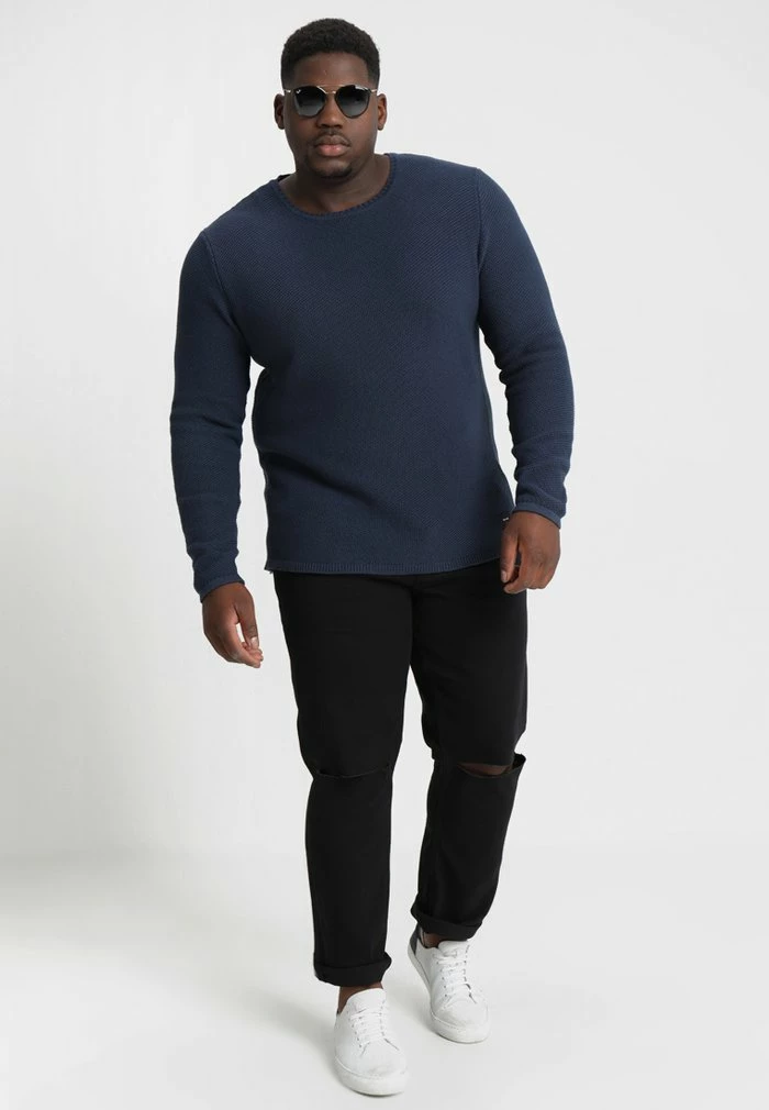 Offres 🎉 Only & Sons DAN STRUCTURE CREW - Pullover -👗 Dress Blue ✔️ 2 Offres 🎉 Only & Sons DAN STRUCTURE CREW - Pullover -👗 Dress Blue ✔️ – Image 2