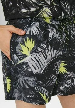 Le moins cher 😀 Only & Sons GEMUSTERTE - Short De Bain - Black ❤️ -Boutique Only & Sons 592537302f7e45b4b1efce1867f9b7ac