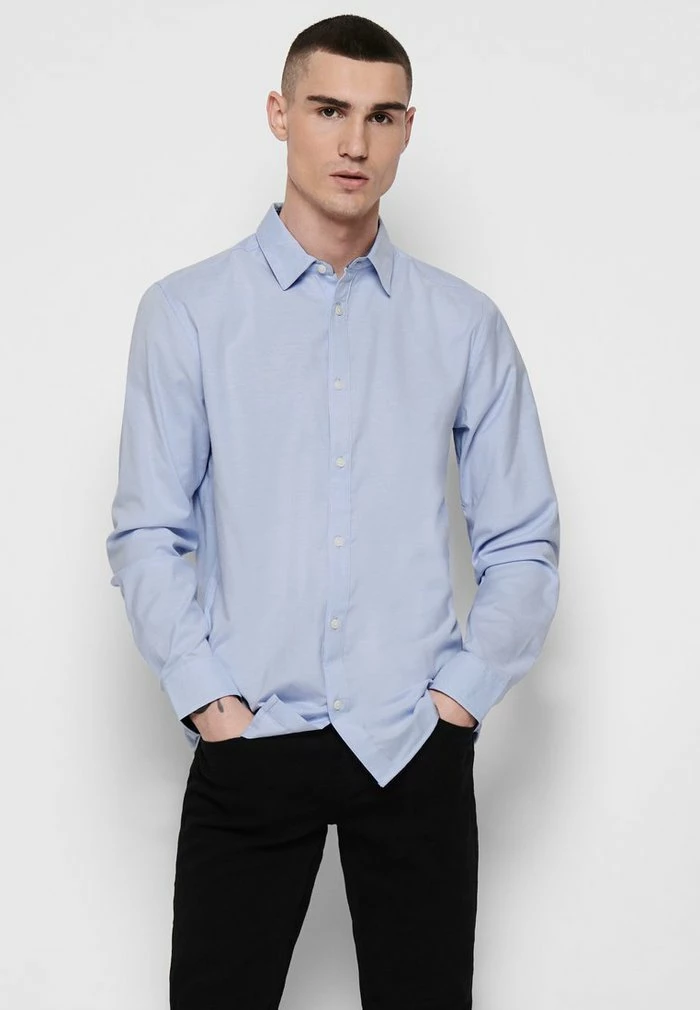 Meilleure vente 😍 Only & Sons Chemise Classique - Cashmere Blue 🛒 1 Meilleure vente 😍 Only & Sons Chemise Classique - Cashmere Blue 🛒