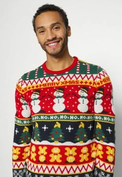 Budget ❤️ Only & Sons ONSX-MAS MULTI JAQUARD - Pullover - Pompeian Red 👍 -Boutique Only & Sons 5c6e2a210a924aac83518c4bfa240df6