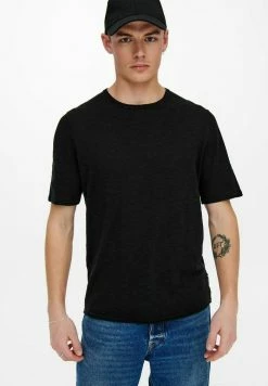 Meilleur prix ⌛ Only & Sons T-shirt Basique - Black 🔔