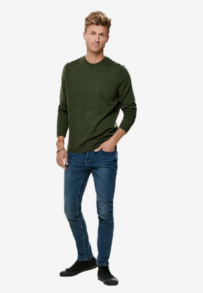 Tout neuf 🤩 Only & Sons Pullover - Forest Night 🎉 2 Tout neuf 🤩 Only & Sons Pullover - Forest Night 🎉 – Image 2