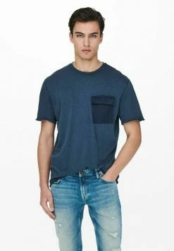 Nouveau 🎁 Only & Sons T-shirt Imprimé - Moonlit Ocean ✨