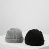 Offres 🤩 Only & Sons ONSSHORT BEANIE 2 PACK - Bonnet - Black/grey Melange 🔥