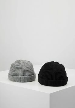 Offres 🤩 Only & Sons ONSSHORT BEANIE 2 PACK - Bonnet - Black/grey Melange 🔥