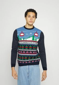 Coupon ❤️ Only & Sons CREW JAQUARD - Pullover - Larkspur 🔔