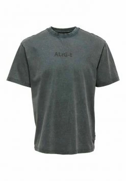 Top 10 🌟 Only & Sons T-shirt Imprimé - Grey Pinstripe ✨