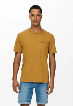 Bon marché 🔥 Only & Sons ONSROY - T-shirt Basique - Chipmunk 🤩