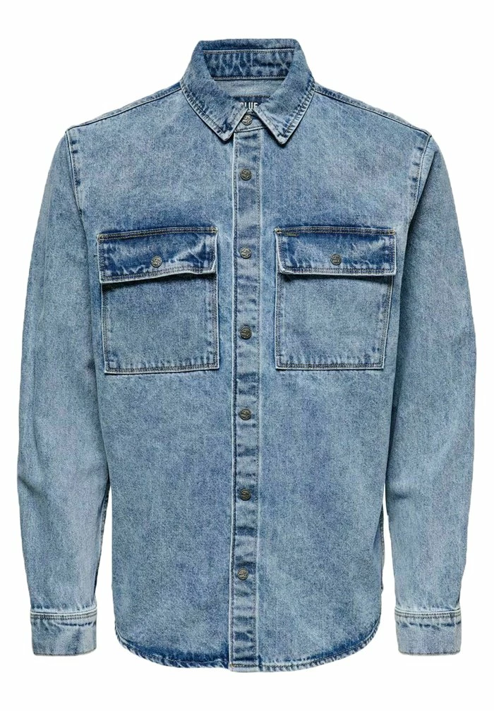 Le moins cher ⭐ Only & Sons Chemise - Blue Denim 🧨 7 Le moins cher ⭐ Only & Sons Chemise - Blue Denim 🧨 – Image 7