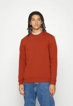 Nouveau ✔️ Only & Sons ONSCERES LIFE CREW NECK - Sweatshirt - Burnt Henna 🎁