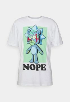 Vente flash 😀 Only & Sons ONSRICKNMORTY TEE UNISEX - T-shirt Imprimé - Bright White 🤩