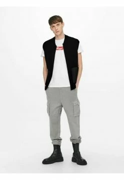 Tout neuf 🎁 Only & Sons Veste Sans Manches - Black ⌛ -Boutique Only & Sons 7221f144d43443b795643024154f28fd