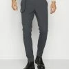 Acheter 🛒 Only & Sons ONSPETE SLIM PANTS - Pantalon Classique - Grey Pinstripe 😀