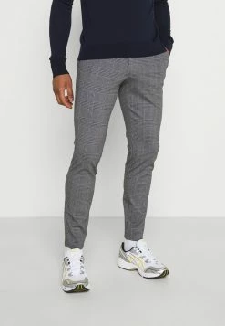 Le moins cher 👍 Only & Sons ONSMARK TAP PANT CHECK - Pantalon Classique - Black 🧨