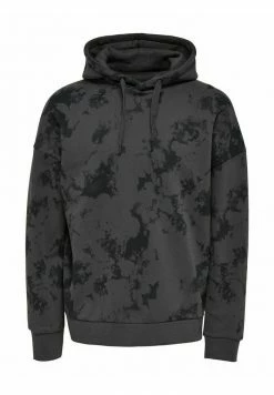 Budget ⌛ Only & Sons BATIK - Sweat à Capuche - Grey Pinstripe ⭐