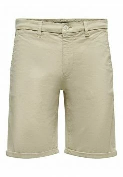 Meilleur prix 👏 Only & Sons ONSPETER OVERDYED - Short - Silver Lining 💯