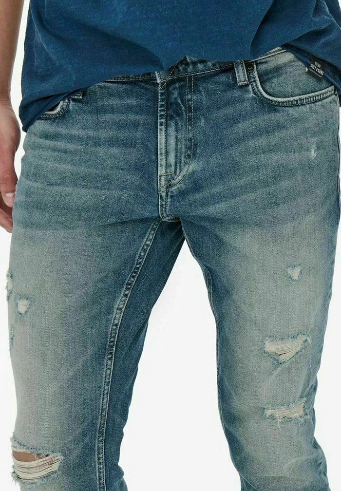 Budget 🤩 Only & Sons ONSLOOM - Jean Slim - Blue Denim 👏 4 Budget 🤩 Only & Sons ONSLOOM - Jean Slim - Blue Denim 👏 – Image 4