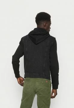 Vente flash ✨ Only & Sons ONSCOIN HOOD TRUCKER - Veste En Jean - Black Denim 😍 -Boutique Only & Sons 7917bc8e4d6e4804abf8edc9feec57c9