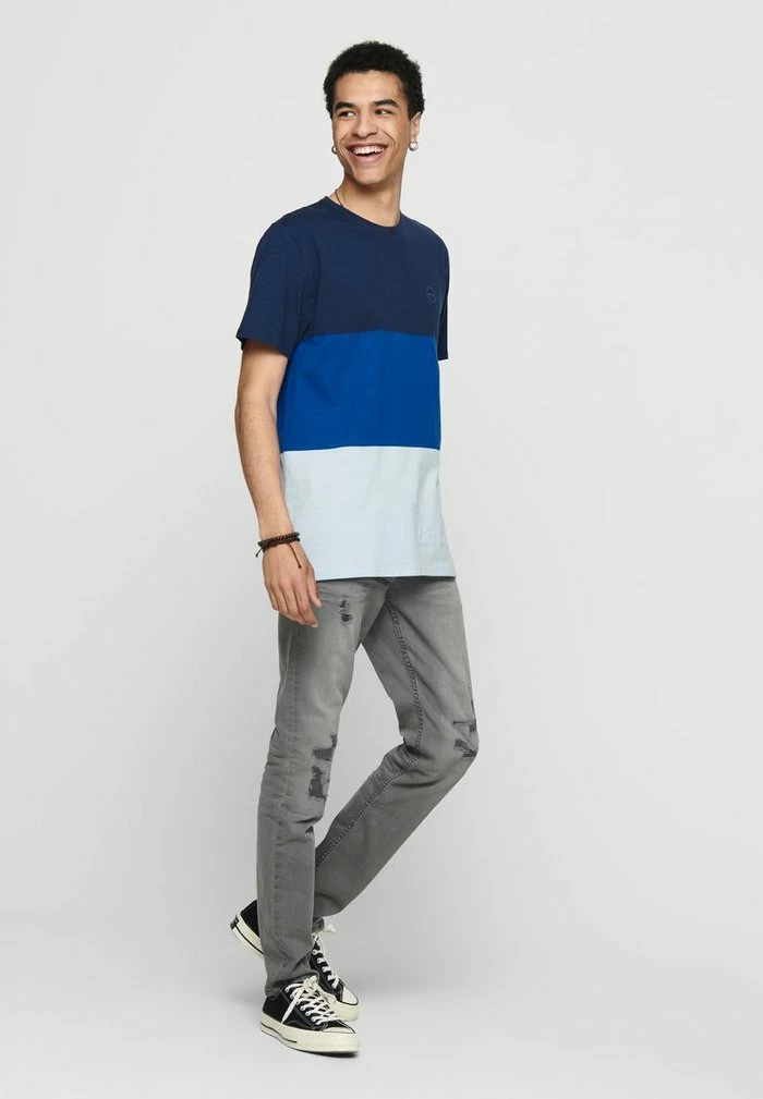 De gros ❤️ Only & Sons T-shirt Imprimé -👗 Dress Blues 👍 2 De gros ❤️ Only & Sons T-shirt Imprimé -👗 Dress Blues 👍 – Image 2