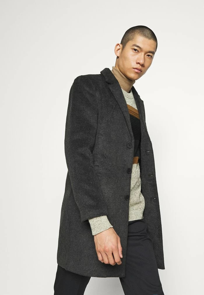 Budget ✔️ Only & Sons Manteau Classique - Dark Grey Melange 🤩 4 Budget ✔️ Only & Sons Manteau Classique - Dark Grey Melange 🤩 – Image 4