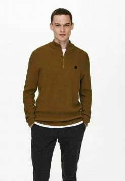 Tout neuf ✔️ Only & Sons HALBREISSVERSCHLUSS - Sweat Polaire - Monks Robe 🌟