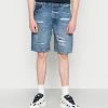 Coupon 👍 Only & Sons ONSAVI DAMAGE - Short En Jean - Blue Denim 👍