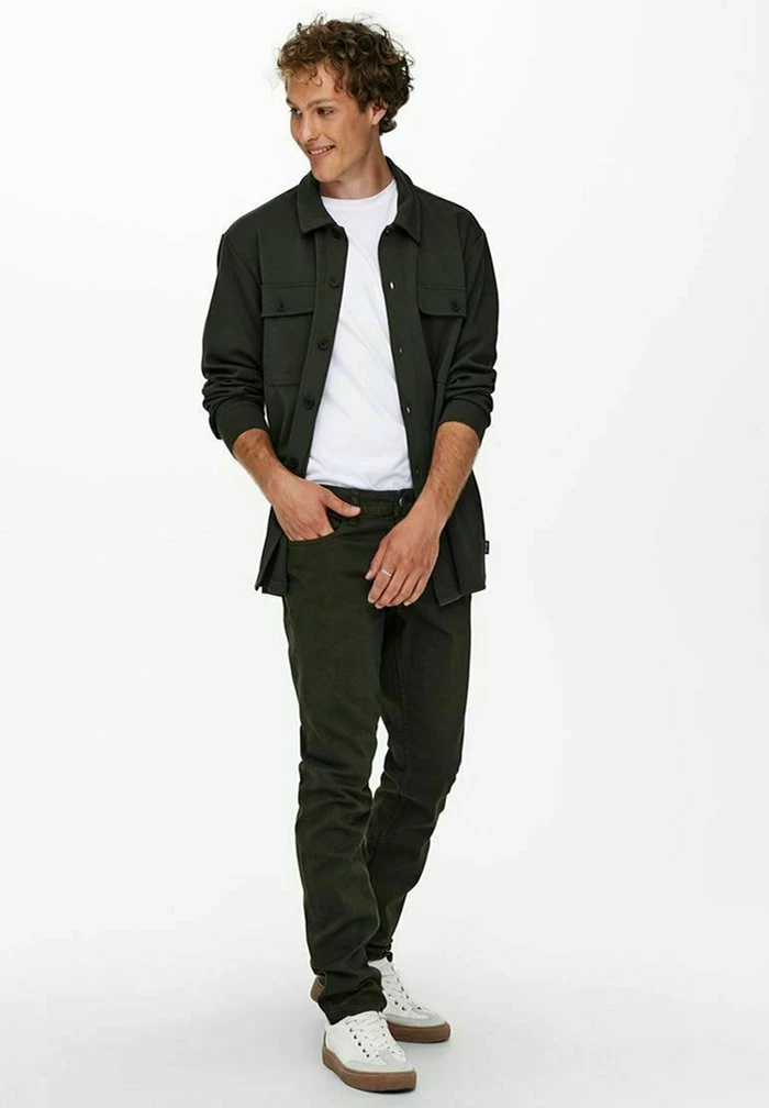 Le moins cher 🤩 Only & Sons ONSLOOM LIFE TWILL - Jean Slim - Peat 😍 2 Le moins cher 🤩 Only & Sons ONSLOOM LIFE TWILL - Jean Slim - Peat 😍 – Image 2