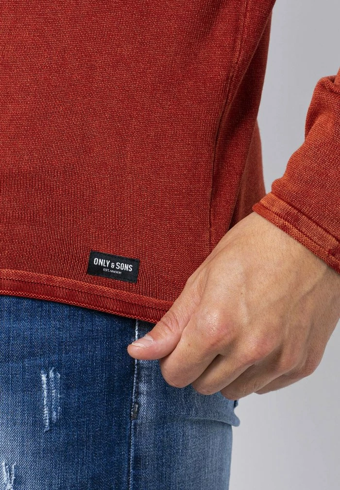 Vente flash 👏 Only & Sons Sweatshirt - Red 🎁 4 Vente flash 👏 Only & Sons Sweatshirt - Red 🎁 – Image 4