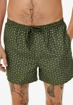 Coupon 🧨 Only & Sons Short De Bain - Olive Night 😍