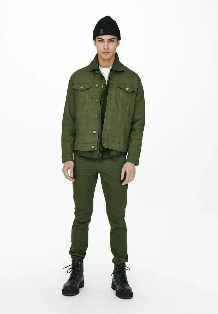 Meilleur prix 🧨 Only & Sons Veste En Jean - Olive Night 🎉 2 Meilleur prix 🧨 Only & Sons Veste En Jean - Olive Night 🎉 – Image 2