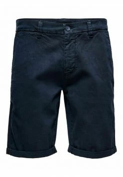 De gros 😍 Only & Sons ONSPETER OVERDYED - Short - Dark Navy 🛒