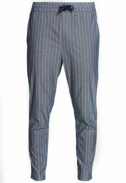 Bon marché 🔔 Only & Sons ONSLINUS CROP STRIPE - Pantalon Classique - Dark Blue 👏 -Boutique Only & Sons 876b6888e8bc4a40972729bae318ffa5