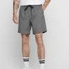 Meilleure vente ✨ Only & Sons Short - Light Grey Melange 👍