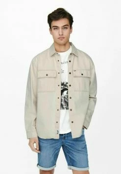 Nouveau đ Only & Sons Chemise - Ecru â