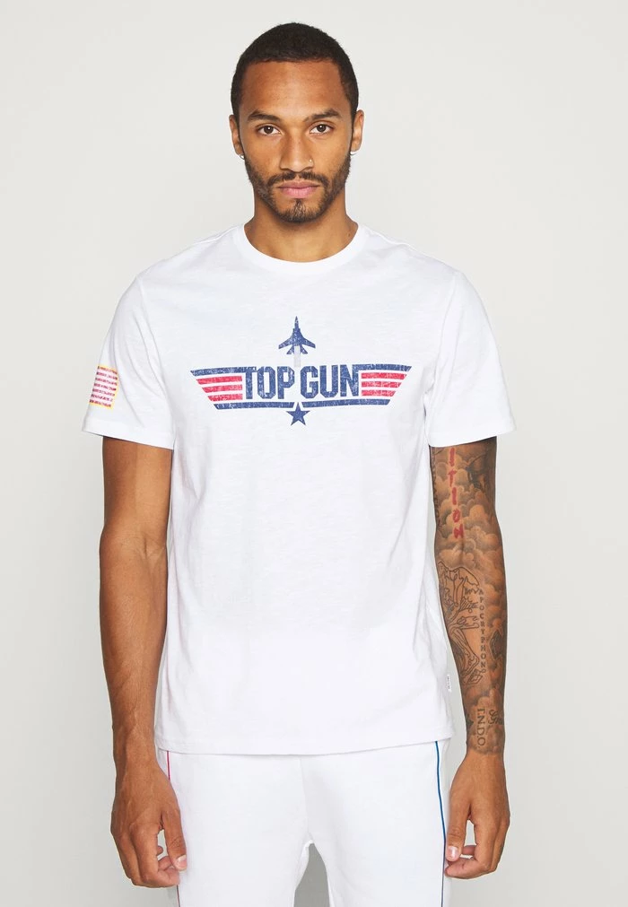 Coupon 🧨 Only & Sons ONSTOPGUN TEE - T-shirt Imprimé - Bright White 🤩 1 Coupon 🧨 Only & Sons ONSTOPGUN TEE - T-shirt Imprimé - Bright White 🤩