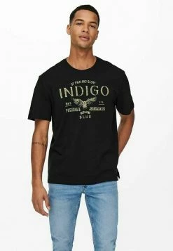 Les meilleures critiques de 😍 ONLY & SONS PRINT - T-shirt Imprimé - Black 🎉