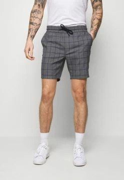 De gros 🔔 Only & Sons ONSLARRY CHECK - Short - Titanium 😀