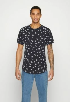 Budget ⭐ Only & Sons ONSTIMMY LONGY TEE - T-shirt Imprimé - Dark Navy 👏