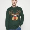 Acheter 🧨 Only & Sons ONSXMAS FUNNY FRONT BADGE - Pullover - Pine Grove 🎁