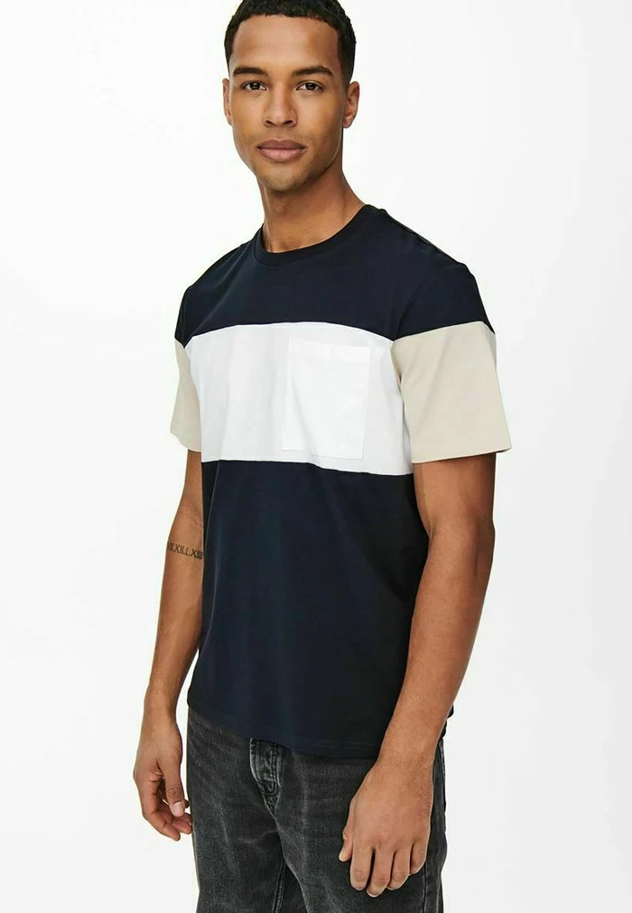 Remise 🧨 Only & Sons T-shirt Imprimé - Dark Navy 🔔 5 Remise 🧨 Only & Sons T-shirt Imprimé - Dark Navy 🔔 – Image 5