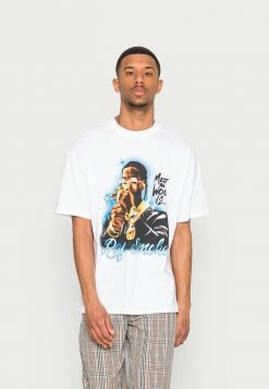 Budget ✔️ Only & Sons ONSPOPSMOKE TEE UNISEX - T-shirt Imprimé - White 🛒