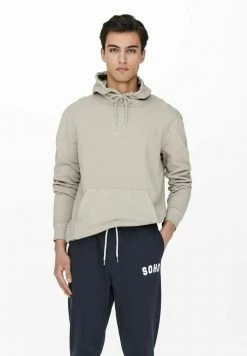 Meilleure affaire 🌟 Only & Sons Sweat à Capuche - Silver Lining 🔥