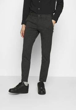 Promo ✨ Only & Sons ONSMARK PANT STRIPE - Pantalon Classique - Dark Grey Melange 😍