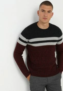 Les meilleures critiques de 🌟 Only & Sons ONSLAZLO STRIPED CREW NECK - Pullover - Cabernet 🌟