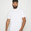 Nouveau ❤️ Only & Sons ONSVILMOS LIFE MOCK NECK TEE - T-shirt Basique - White ⌛