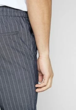 Bon marché 🔔 Only & Sons ONSLINUS CROP STRIPE - Pantalon Classique - Dark Blue 👏 -Boutique Only & Sons acb4a81c9e9244b793aee6cd35d426cd