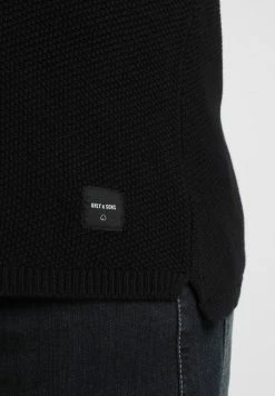 Budget 👏 Only & Sons DAN STRUCTURE CREW - Pullover - Black 🧨 -Boutique Only & Sons adecc19d2b8f423ab5cd14161855cfe1